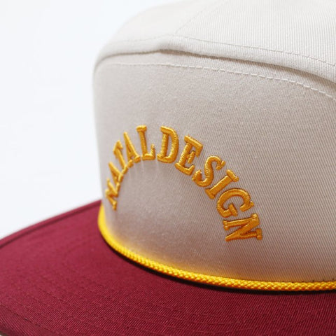 NATAL DESIGN GENTLE BOY CAP SMOKEY WHITE x MAROON