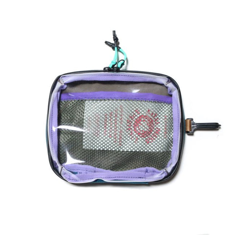 NATAL DESIGN LISENCE POUCH RETRO STRIPE(CLEA) 方型多功能收納包 復古條紋