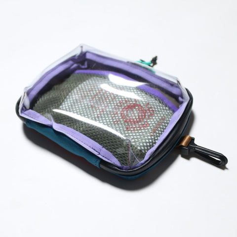 NATAL DESIGN LISENCE POUCH RETRO STRIPE(CLEA) 方型多功能收納包 復古條紋