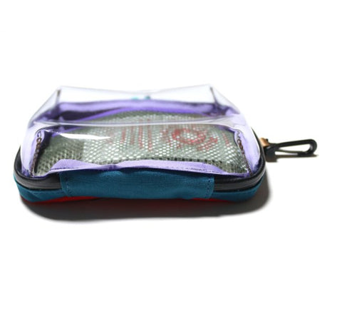 NATAL DESIGN LISENCE POUCH RETRO STRIPE(CLEA) 方型多功能收納包 復古條紋