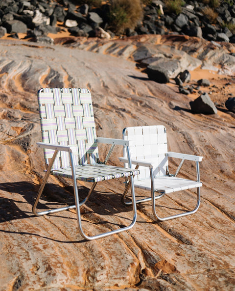 預購【LAWN CHAIR】BRIGHT WHITE WITH WHITE ARMS CLASSIC CHAIR 雪白版 高背高腳