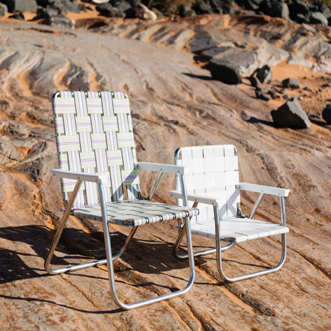 預購【LAWN CHAIR】BRIGHT WHITE LOW BACK BEACH CHAIR 雪白版 低背低腳