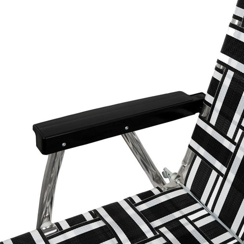 預購【LAWN CHAIR】BLACK AND WHITE STRIPE CLASSIC CHAIR 高背高腳
