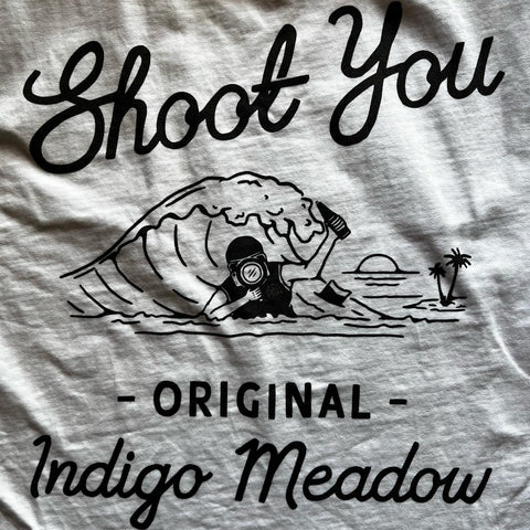 ◤Indigo Meadow◢ Shoot You organic cotton T-shirt 即將sold out