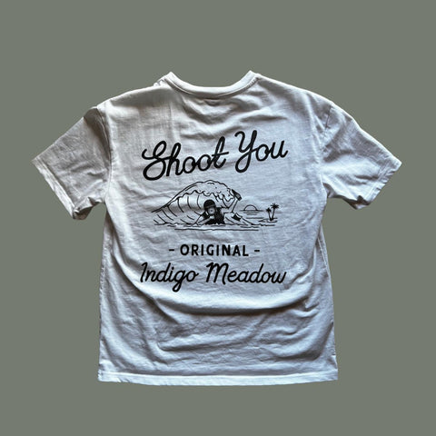 ◤Indigo Meadow◢ Shoot You organic cotton T-shirt 即將sold out