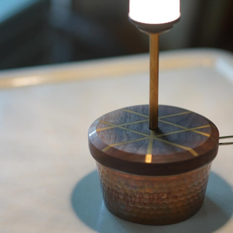 Ænd WOODEN LID&KNOB 黃銅木蓋 (搭配38配件可變身為燈座)