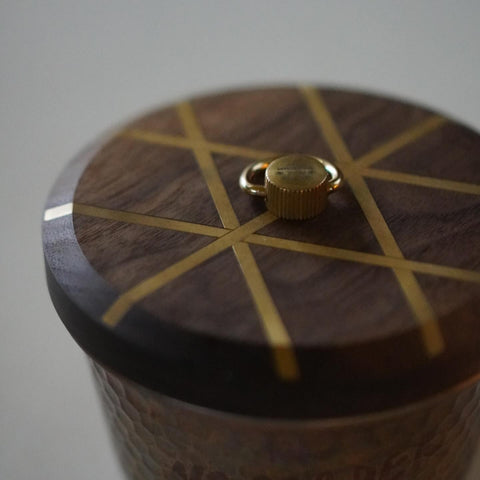 Ænd WOODEN LID&KNOB 黃銅木蓋 (搭配38配件可變身為燈座)