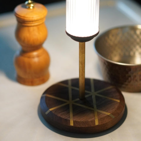 Ænd WOODEN LID&KNOB & STICK & BOLT SET 黃銅木蓋38套組
