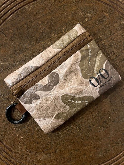 //neru design works// TOPO CAMO POUCH(S) 拉鍊零錢包