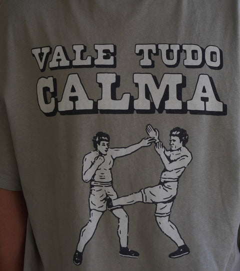 VALE TUDO CALMA 印刷重磅短T OVERSIZE