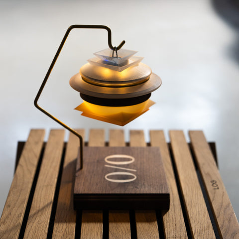 j unique wood × neru design works lamp stand