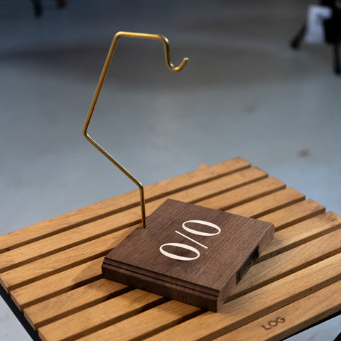 j unique wood × neru design works lamp stand