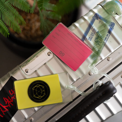 nerudesignworks 行李吊牌 pink/yellow