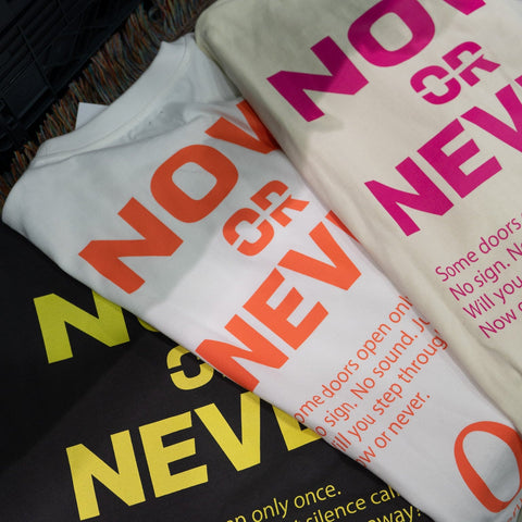 //neru design works// NOW or NEVER 重磅棉T 三色 現貨