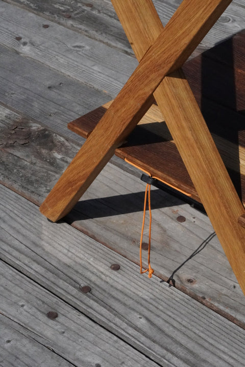 "NICE MIDDLE" DINING TABLE & DESK CHARRED OAK BY CALMA STORE & THREE MASTERS