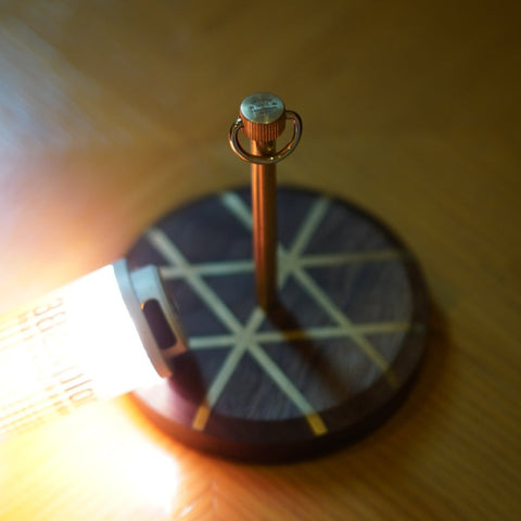 Ænd WOODEN LID&KNOB & STICK & BOLT SET 黃銅木蓋38套組