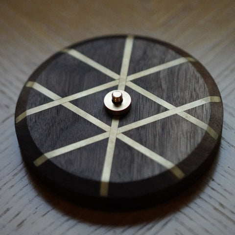 Ænd WOODEN LID&KNOB & STICK & BOLT SET 黃銅木蓋38套組