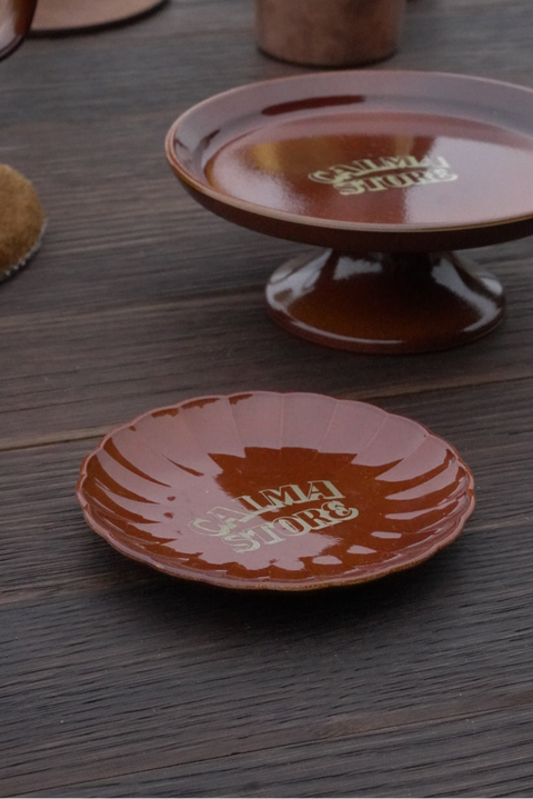 AMARILLO FLOWER PLATE S MUSTARD 小花碟