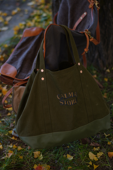 Calma Store Daily Tote Khaki 軍綠