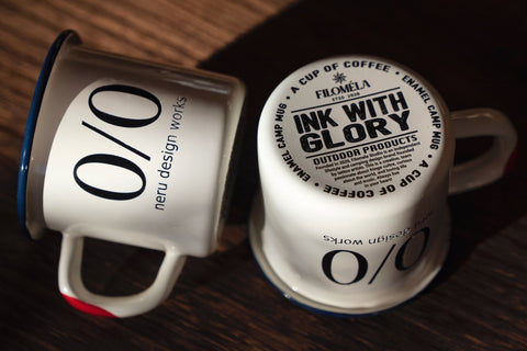 //neru design works// 琺瑯 mug Cup