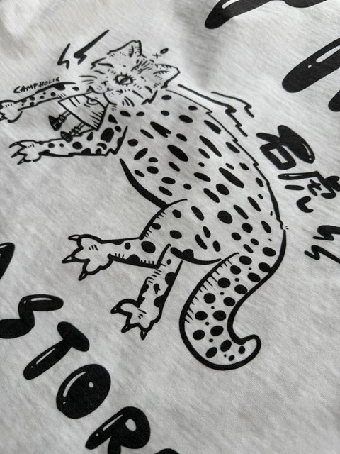 ORGANIC COTTON GRAPHIC TEE "石虎" WHITE