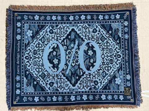 //nerudesignworks// rug blue flora ver. 毯子