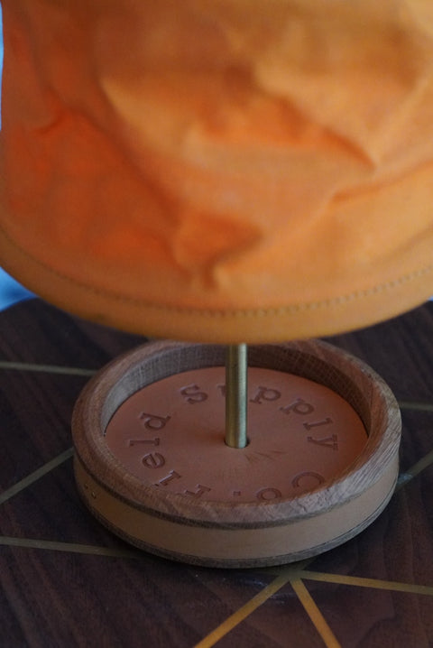 FIELD LANTERN STAND & SHADE CALMA STORE LIMITED - MARIGOLD OAK/WALNUT