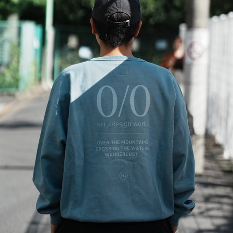 【預購】//neru design// NOMAD UNION 聯名sweat shirt (灰色/藍色)