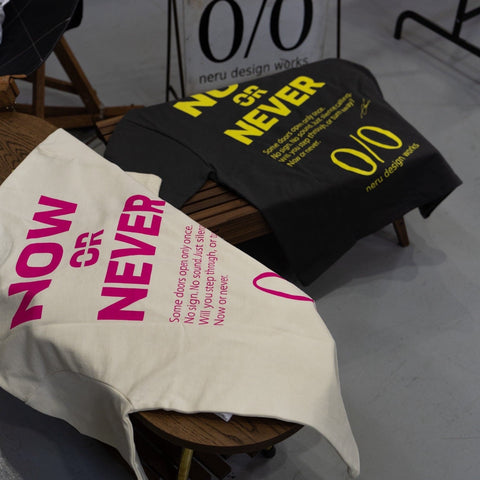 //neru design works// NOW or NEVER 重磅棉T 三色 現貨