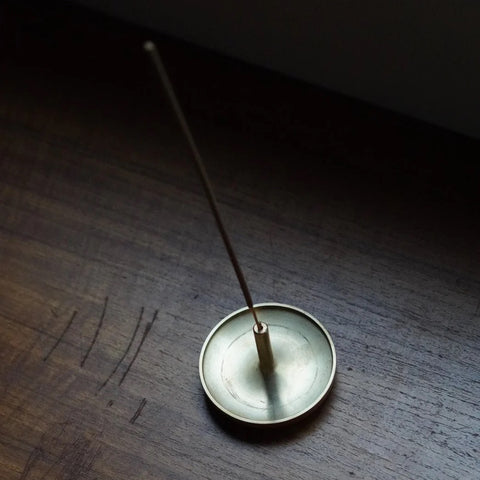 線香座+燈罩/線香盤+黃銅桿+黃銅D環 全套組|Incense Holder & Base + Shade&Dish + ASINOSTICKMM + D RING