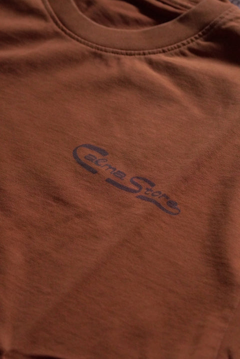 ORGANIC COTTON T "MAKE THE IMPACT" ORANGE/WHITE
