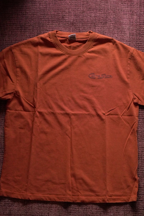 ORGANIC COTTON T "MAKE THE IMPACT" ORANGE/WHITE