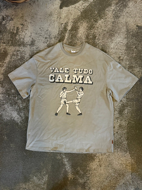 VALE TUDO CALMA 印刷重磅短T OVERSIZE