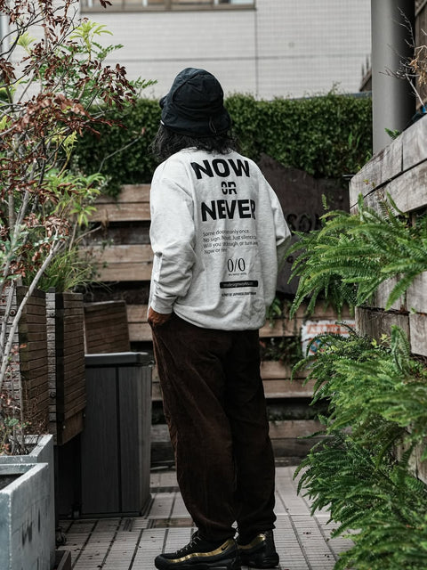 新品預購 //neru design works// DRAW CODE 抽繩長袖大學T 黑/灰