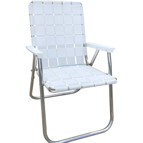 預購【LAWN CHAIR】BRIGHT WHITE WITH WHITE ARMS CLASSIC CHAIR 雪白版 高背高腳