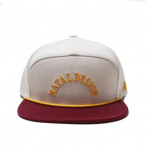 NATAL DESIGN GENTLE BOY CAP SMOKEY WHITE x MAROON