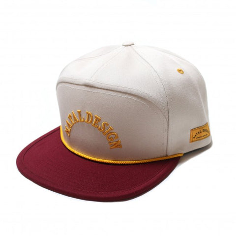 NATAL DESIGN GENTLE BOY CAP SMOKEY WHITE x MAROON