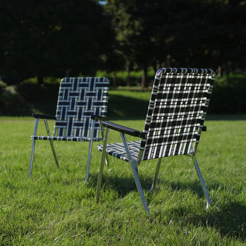 【LAWN CHAIR】BLACK AND WHITE STRIPE CLASSIC CHAIR 預購