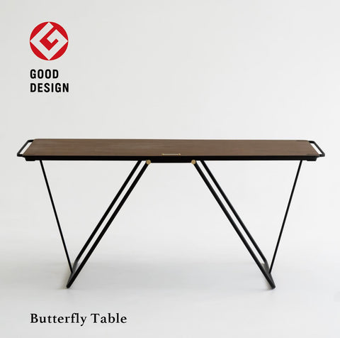 NODEL DESIGN Butterfly Table Ｍ 胡桃色