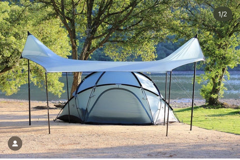 Special offer : NERU Hillside tarp 天幕 (藍色/沙色）
