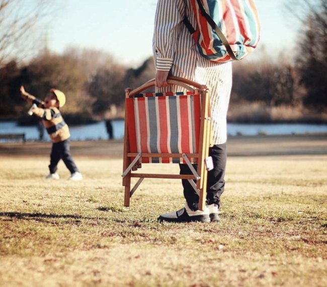 KERMIT CHAIR RETRO STRIPE ふと