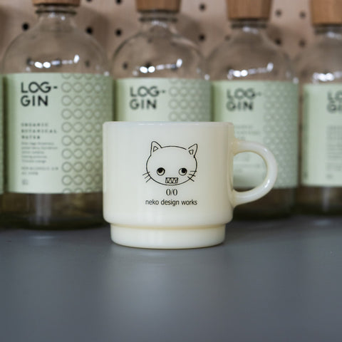 nerudesignworks neko MILK GLASS