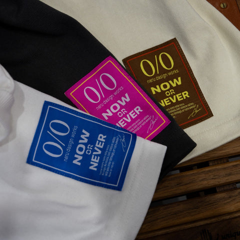 //neru design works// NOW or NEVER 重磅棉T 三色 現貨