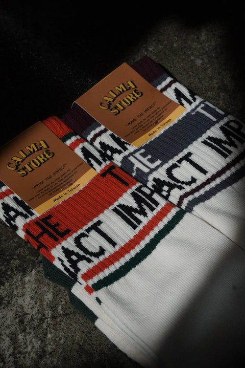 CALMA STORE "MAKE THE IMPACT" ORIGINAL SOCKS 兩色