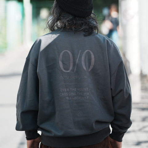【預購】//neru design// NOMAD UNION 聯名sweat shirt (灰色/藍色)