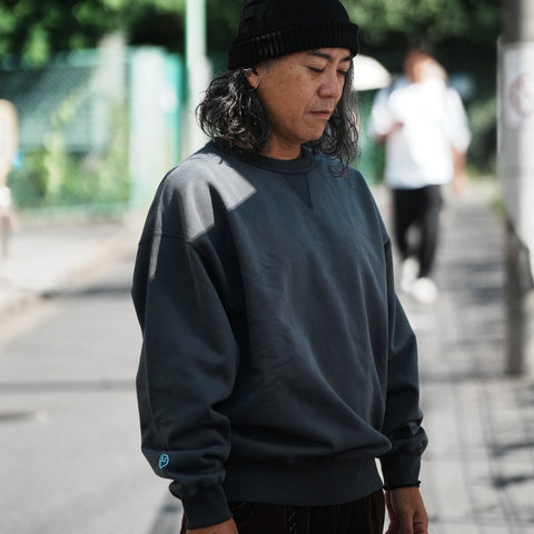 【預購】//neru design// NOMAD UNION 聯名sweat shirt (灰色/藍色)