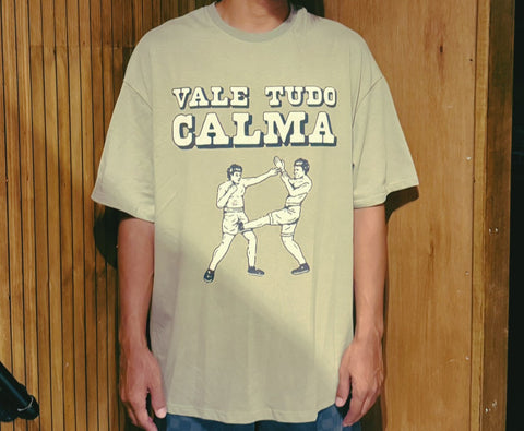 VALE TUDO CALMA 印刷重磅短T OVERSIZE