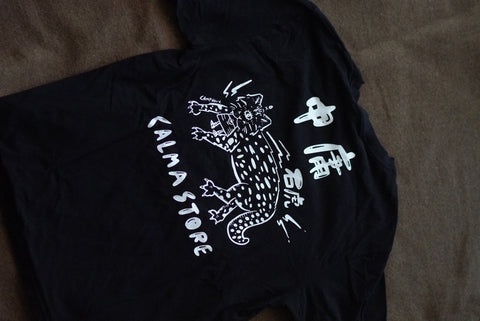 GRAPHIC TEE "石虎" BLACK