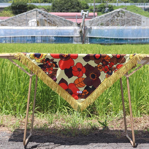 Japan Pajama Moon Vintage Floral Tassel Tablecloth
