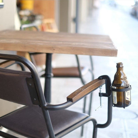 THE BOTTLE CLAMPER M Table side drink holder (small)